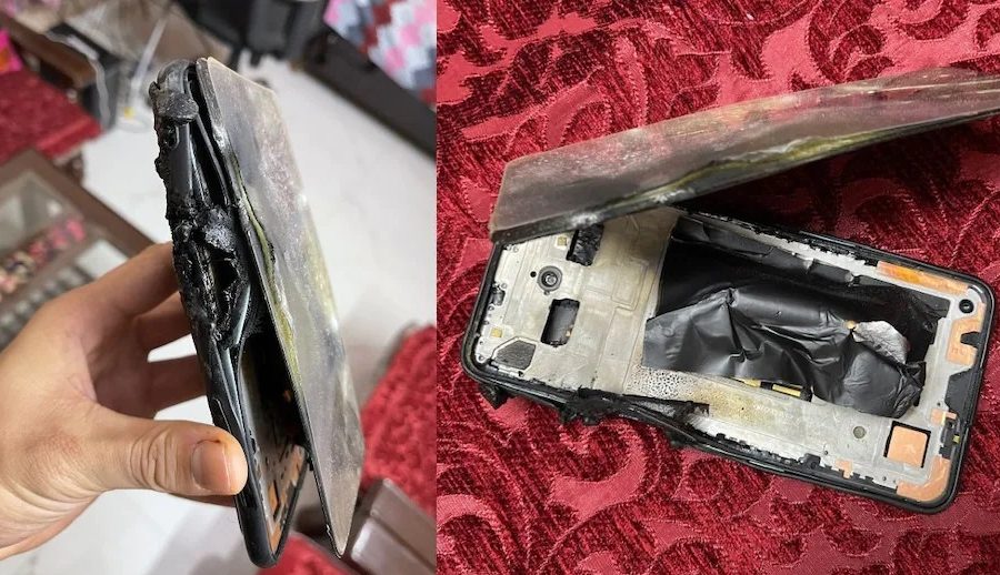 फोन गरिरहेको बेला यसरी पड्कियो वनप्लस नर्ड २