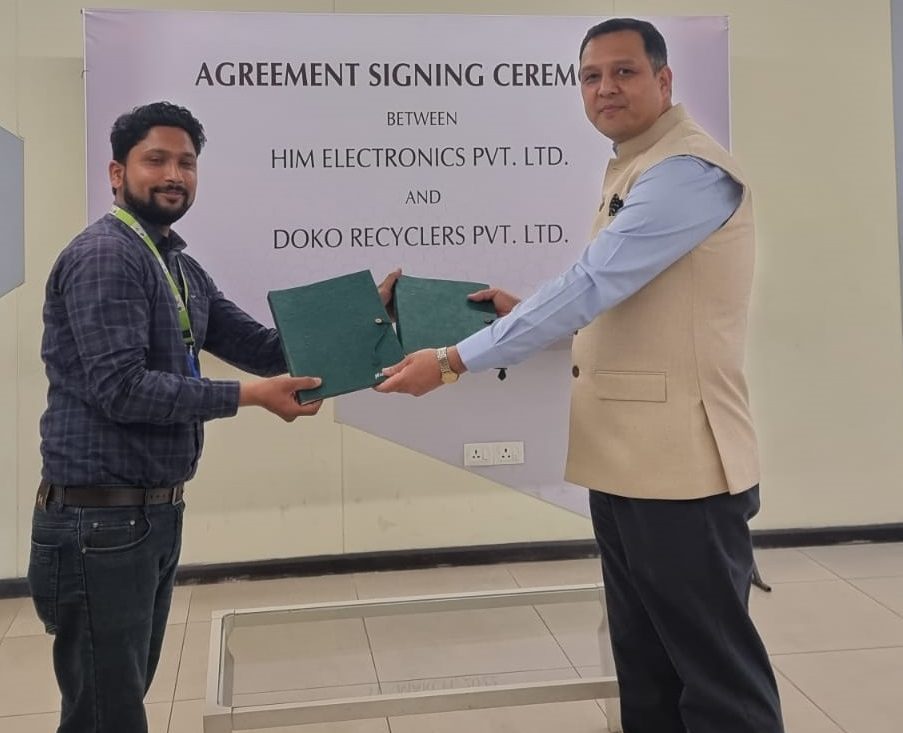 Him Electronics Pvt. Ltd. Signs an agreement with Doko Recyclers