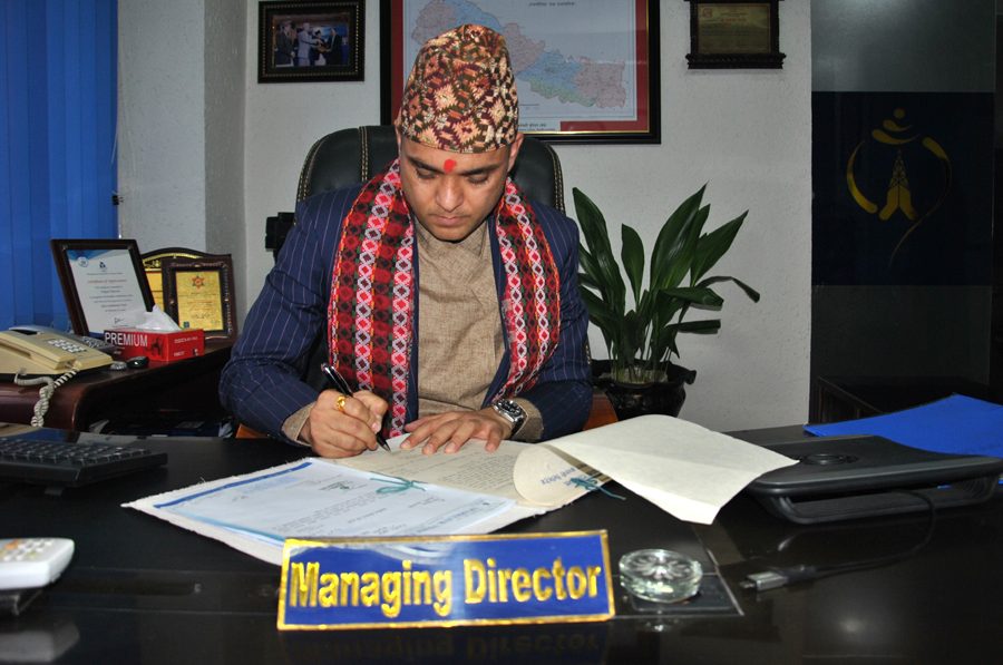 नेपाल टेलिकमका विवादित नवनियुक्त प्रबन्ध निर्देशक सुनिल पौडेलको पदभार ग्रहण