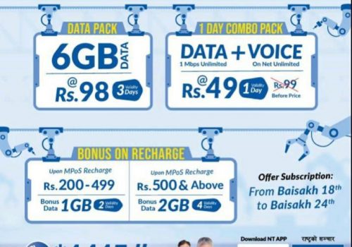 राष्ट्रिय सूचना तथा सञ्चार प्रविधि दिवसको अवसरमा नेपाल टेलिकमको नयाँ अफर
