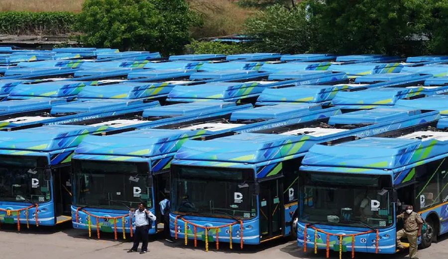 भारतको राजधानीमा इलेक्ट्रिक बसको सेवा शुरु