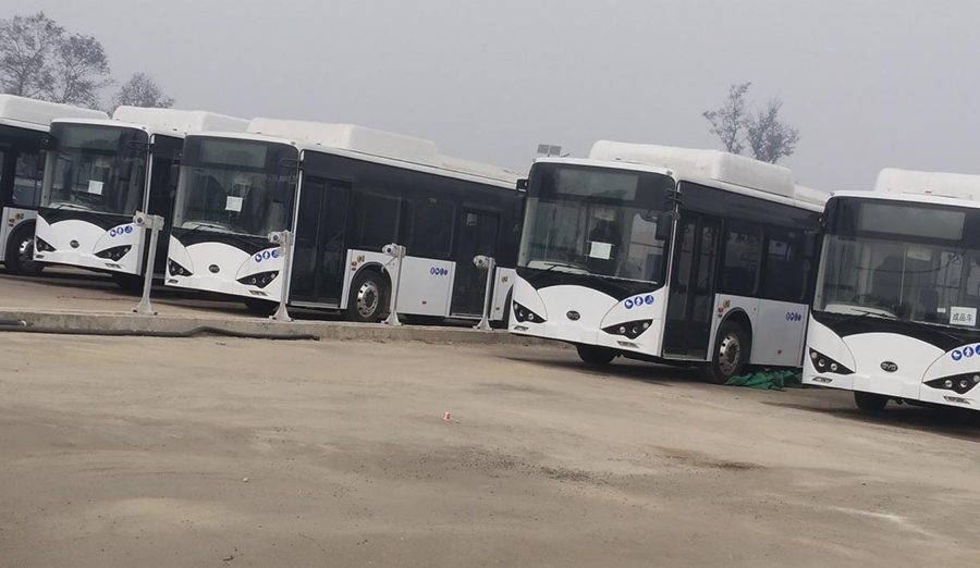 लुम्बिनीमा थन्किएका विद्युतीय बस सञ्चालनमा आउने