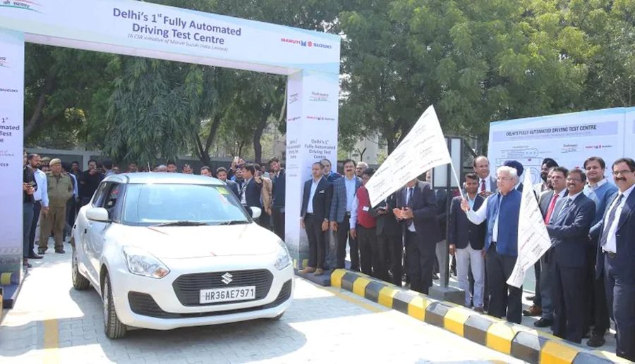 भारतमा स्वचालित ड्राइभिङ टेस्ट ट्र्याकमा राति पनि लाइसेन्स परीक्षा दिन सकिने