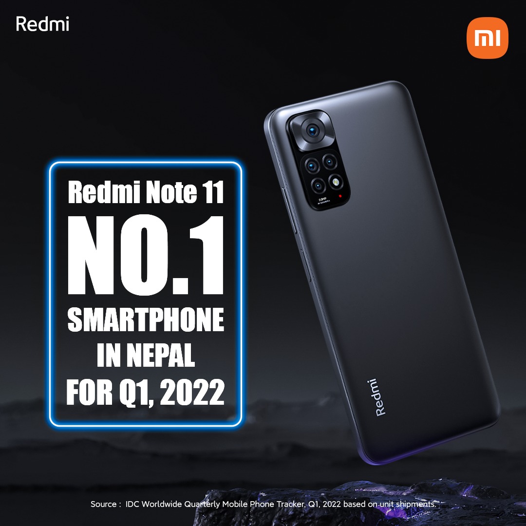 Redmi Note 11 becomes the top Smartphone
