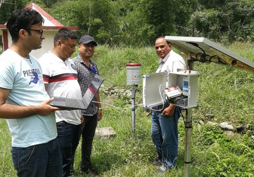 रुपातालमा स्वचालित वर्षा मापन स्टेशन जडान, रियल टाइम डाटा अनलाइनमै हेर्न सकिने