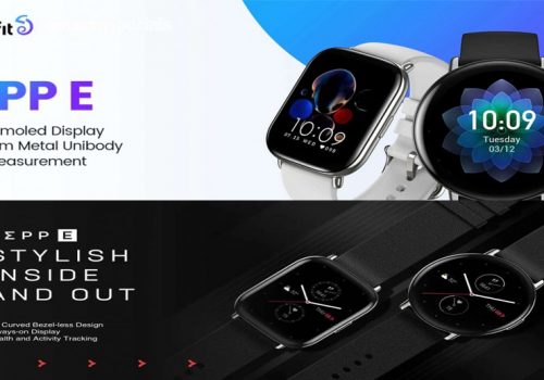 अमेजफिटको जेप ई गोलाकार र स्क्वायर दुवै आकारमा उपलब्ध