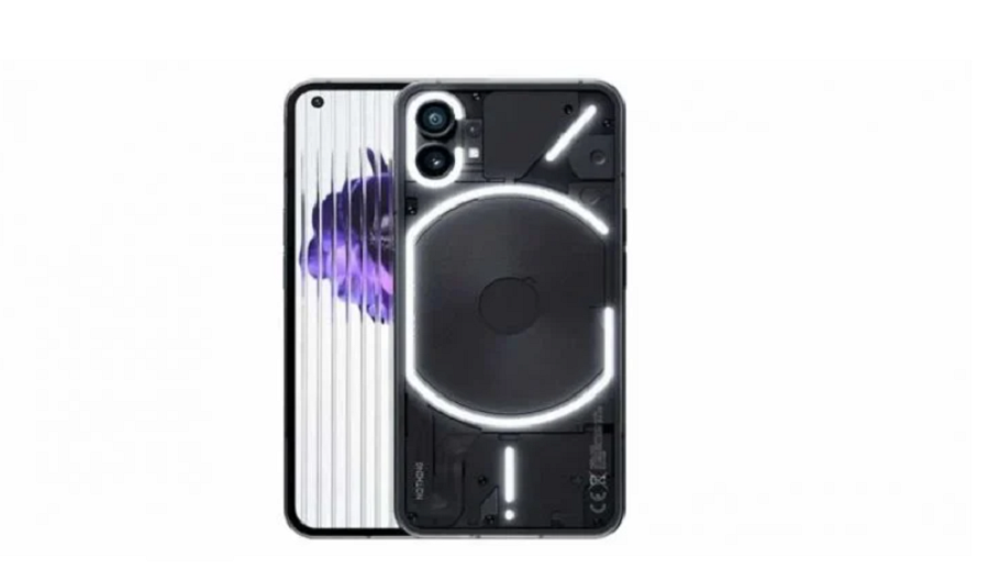 नथिङ फोन १ ब्ल्याक कलरमा रेन्डर