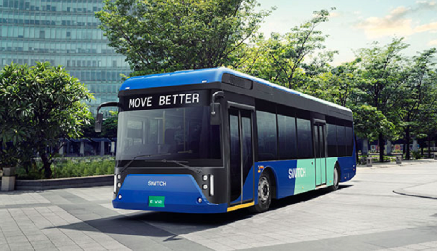 इलेक्ट्रिक बस ‘स्विच ईआईभी १२’ सार्वजनिक, रेञ्ज ५०० किमी