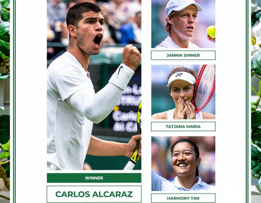 Carlos Alcaraz wins the OPPO Breakthrough Inspiration Award at Wimbledon 2022