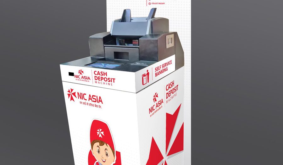 एनआईसी एशिया बैंकमा नगद सिधै मेसिनबाट जम्मा गर्न सकिने
