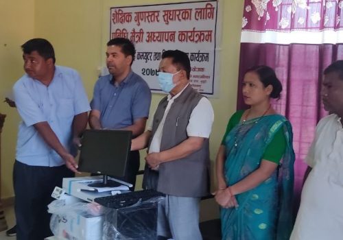 बुद्धभूमि नगरपालिकाका सबै विद्यालयमा कम्प्युटरको पहुँच