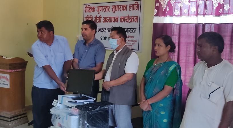 बुद्धभूमि नगरपालिकाका सबै विद्यालयमा कम्प्युटरको पहुँच