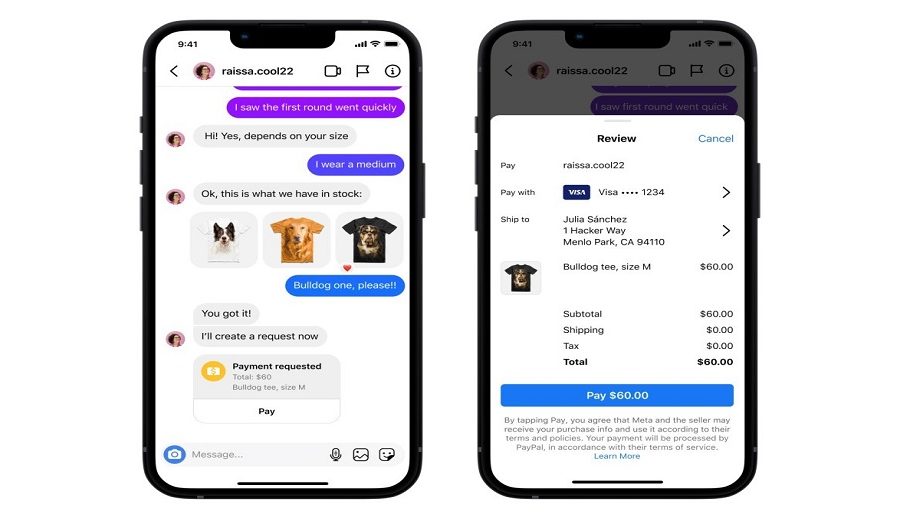 इन्स्टाग्रामको च्याटबाट सामान किन्न सकिने