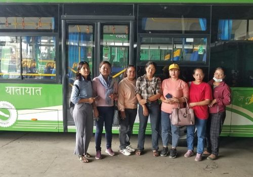 साझा यातायातको विद्युतीय बस सञ्चालनमा