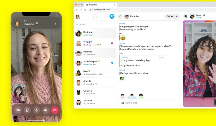 स्न्याप इंकले ल्यायो स्न्यापच्याटको वेब संस्करण