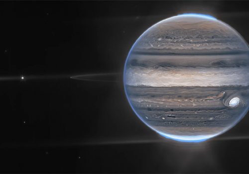 जेम्स वेब टेलिस्कोपले खिच्यो बृहस्पतिको ध्रुवीय अरोरासहितको तस्बिर