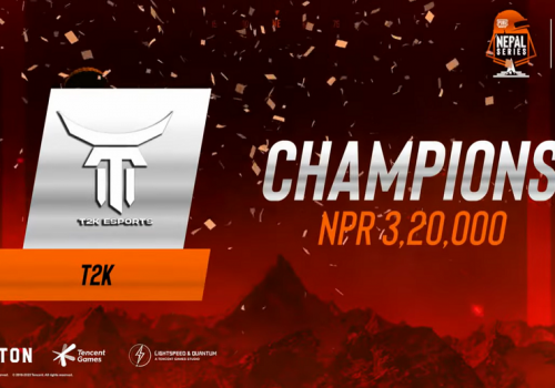 टी२केलाई पब्जी मोबाइल नेपाल सिरिजको उपाधी