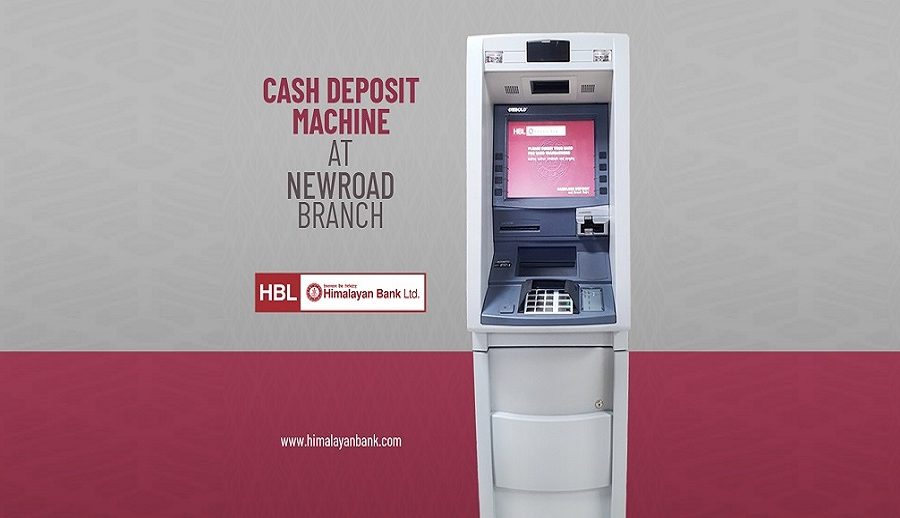 हिमालयन बैंकको क्यास डिपोजिट मेसिन सञ्चालनमा