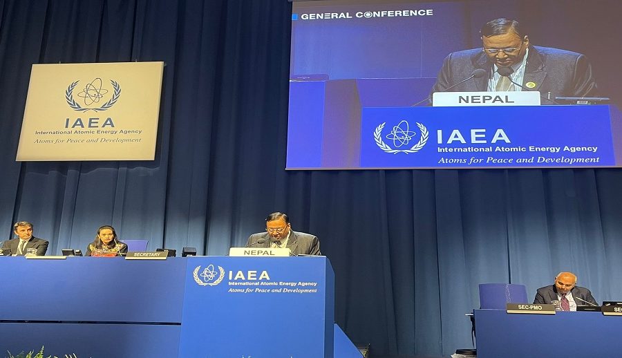 शिक्षामन्त्री पौडेलद्वारा कन्ट्री प्रोग्राम फ्रेमवर्कमा हस्ताक्षर, अन्तर्राष्ट्रिय आणविक ऊर्जा एजेन्सी सहयोग प्राप्त हुने