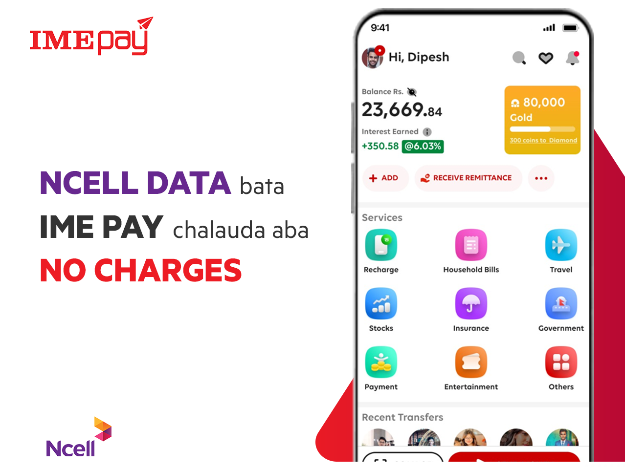 IME Pay to provide Free-of-Cost data service on Ncell sim