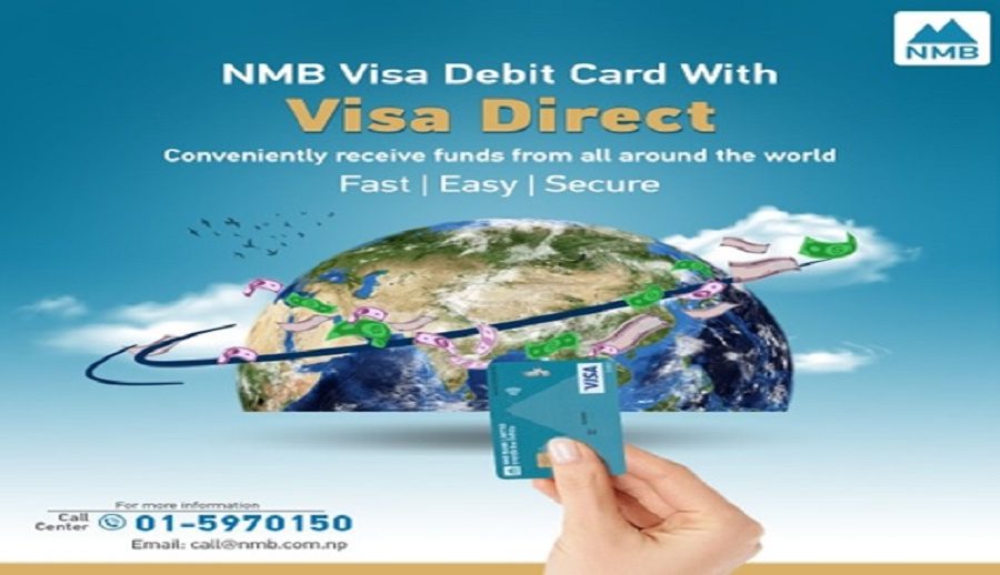एनएमबि बैंकको भिजा डाईरेक्ट सेवा, विदेशबाट सोझै रेमिट्यान्स पठाउन सकिने
