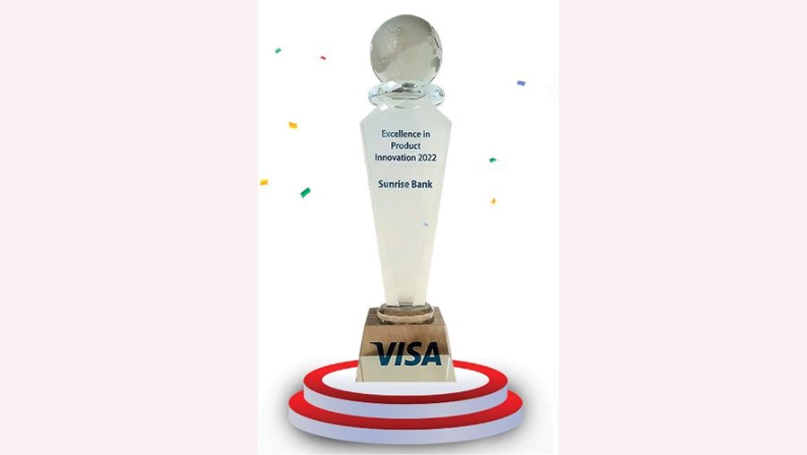 सनराइज बैङ्कलाई भिसा इन्टरनेसनलबाट ‘एक्सलेन्स इन प्रोडक्ट इन्नोभेसन’ अवार्ड