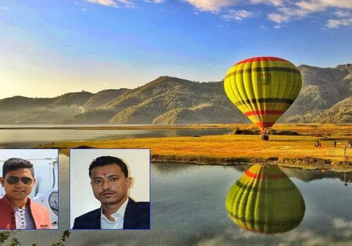 सन्तबहादुर र सुधीर हट एयर बलुनको नेपालकै पहिलो प्राविधिक