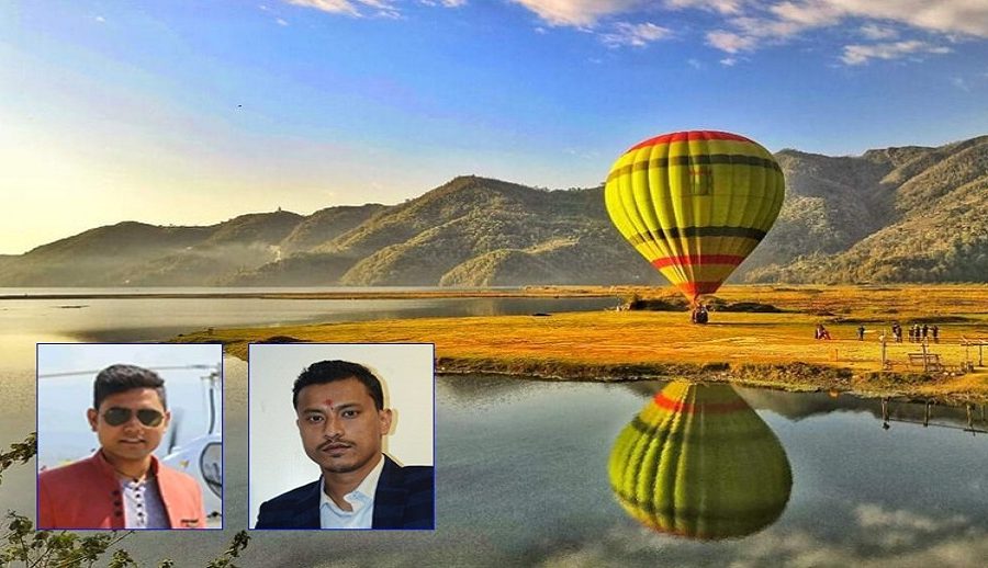 सन्तबहादुर र सुधीर हट एयर बलुनको नेपालकै पहिलो प्राविधिक