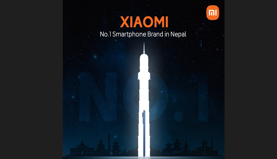 विगत ८ त्रैमासिकदेखि शाओमी नेपालको शीर्ष स्मार्टफोन कम्पनी