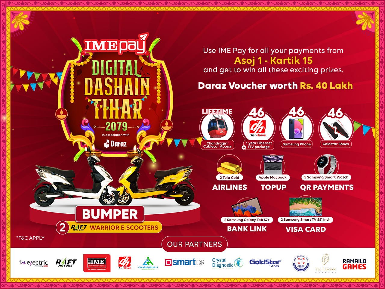 आइएमई पे मार्फत डिजिटल भुक्तानी गर्दा लाखौंँको उपहार पक्का