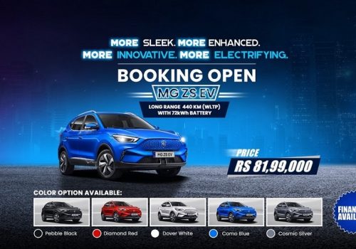 एमजीको विद्युतीय गाडी एमजी जेडएस इभीको बुकिङ खुल्ला