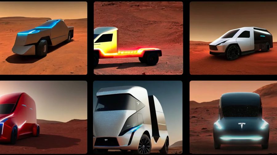 टेस्लाले अनावरण गर्यो सुपर कम्प्युटरले बनाएको मंगल ग्रहमा लाने साइबरट्रकको डिजाइन