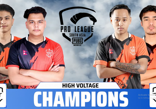 नेपाली टिम हाई भोल्टेज पब्जी मोबाइल प्रो लिग साउथ एशियाको च्याम्पियन