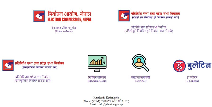 निर्वाचन आयोगको वेबसाइट पुनः संचालनमा आयो, तर चलाउन अझै असहज