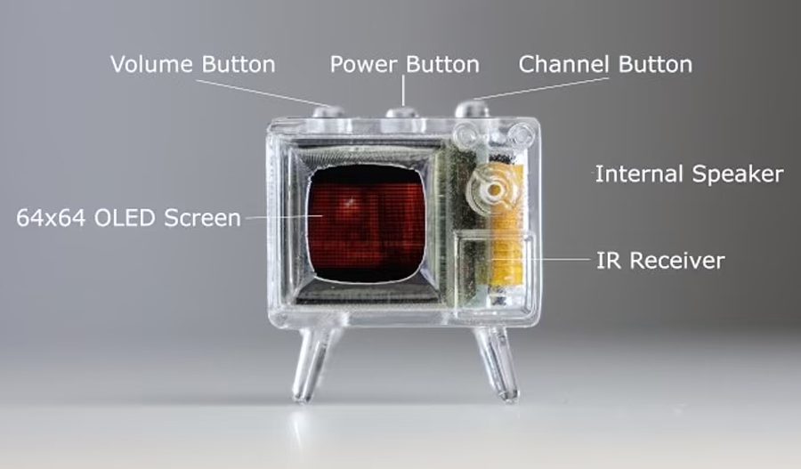 विश्वको सबैभन्दा सानो टिभी, हुलाक टिकटको साइजमा भएको टिभीको विशेषता जान्नुहोस्