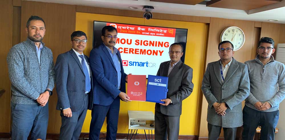 एभरेष्ट बैंकले स्मार्टच्वाइस टेक्नोलोजिजको स्मार्ट क्यूआर प्रयोगमा ल्याउने