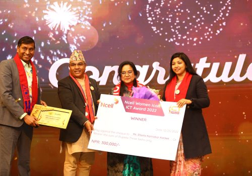‘Ncell Women Icon ICT Award 2022’ awarded to Sheela Kansakar Karkee