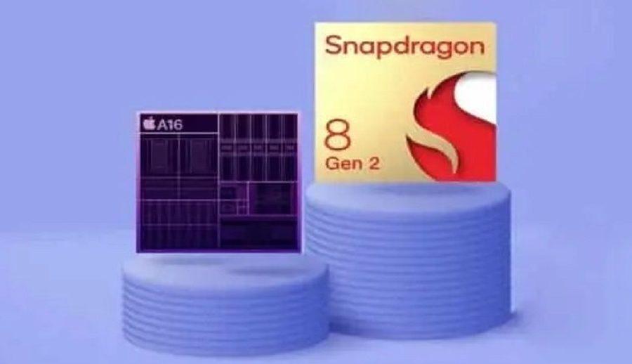 स्न्यापड्रागन ८ जेन २ भर्सेज एप्पल ए १६- क्वालकम चिप उत्कृष्ट
