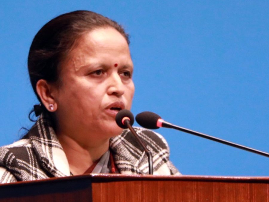 सञ्चार तथा सूचना प्रविधि मन्त्री बन्दै माओवादीकी रेखा शर्मा