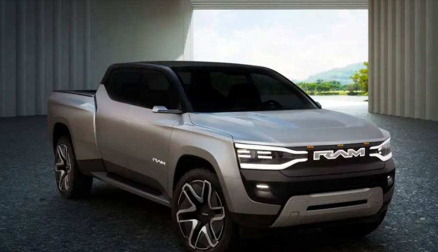 गाडी निर्माता रामले तयार पारेको बीईभी कन्सेप्ट ‘राम १५० रिभोल्युसन’ पिकअप सार्वजनिक