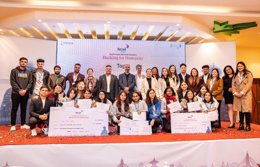 एनसेलको सहकार्यमा आयोजित ‘ह्याकिंग फर ह्युम्यानिटी’ह्याकाथन सम्पन्न, पहिलो स्थानमा टिम कोड क्राफ्टर्स