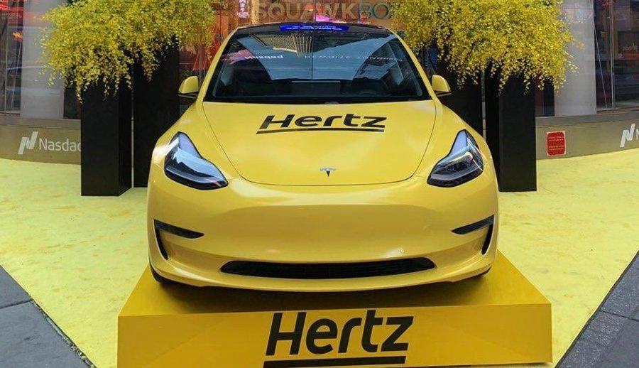 हर्ट्जको कार दस्तामा योजना भन्दा कम टेस्लाका कारहरु