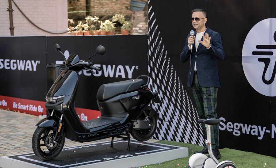 सेगवे नाइनबटको नयाँ हाई पावर ईस्कुटर एन१०० नेपाली बजारमा सार्वजनिक