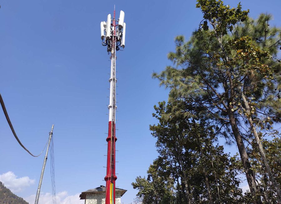 बाग्लुङ्गको जैमिनीको दुर्गम क्षेत्रमा टेलिकमको फोरजी सेवा