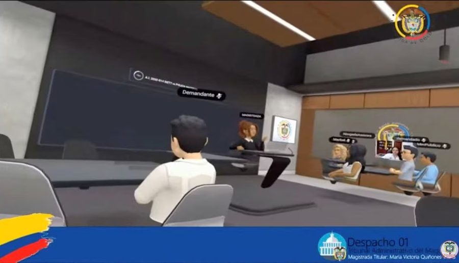 कोलम्बियाको अदालती सुनुवाई मेटाभर्समा आयोजना