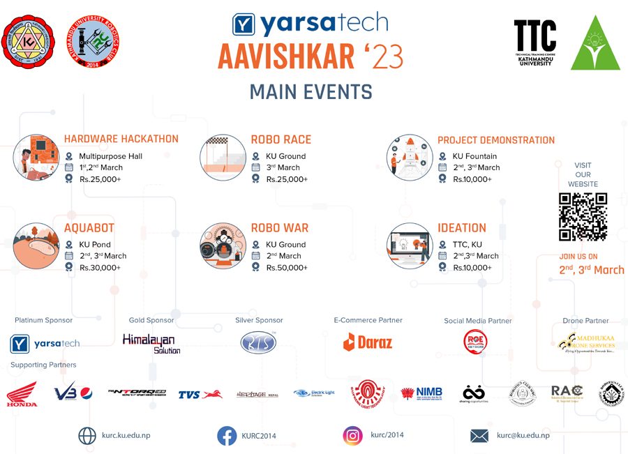 Two day Yarsa Tech Innovation 23 takes place on March 2nd, From cleaning robot competitions to robot wars