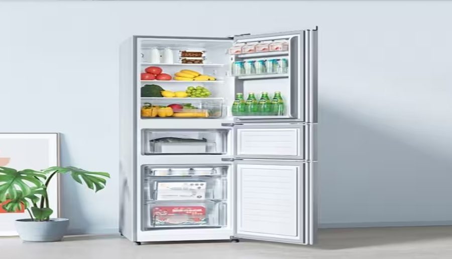 शाओमीले ल्यायो मीजीया थ्री डोर रेफ्रिजरेटर