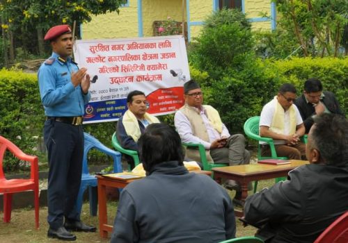 गलकोट नगरपालिकाको सार्वजनिक स्थलमा सीसी क्यामरा जडान