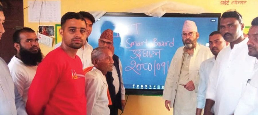 डिजिटल बोर्डबाट पठनपाठन सुरु