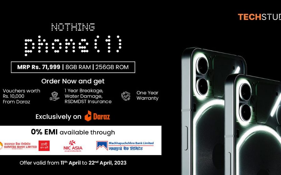 टेक स्टुडियोले नेपाली बजारमा ल्यायो “नथिङ फोन”, एक्सक्लुसिभरुपमा दराज मार्केटप्लेसमा उपलब्ध